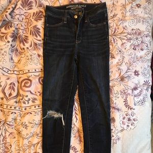 American Eagle super high rise skinny jeans